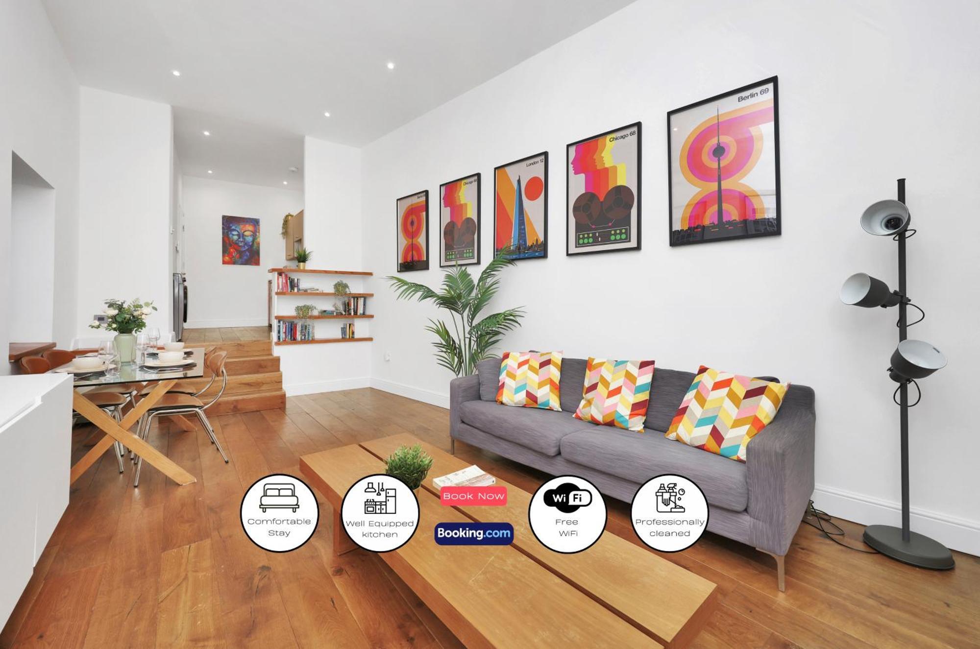 Appartamento 1 Bedroom Short Term & Flexible Renting Hackney With Free Wifi